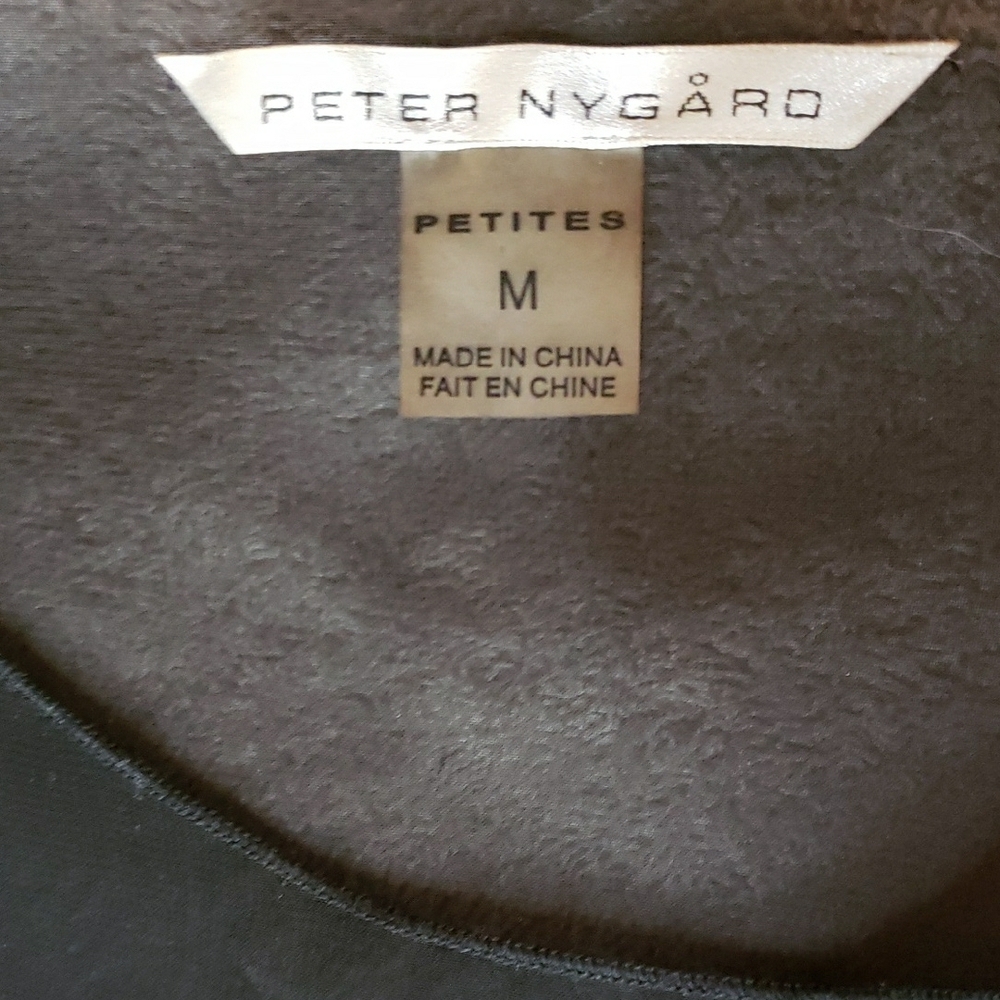 Peter Nygard Black Sequin Overlay Top - Picture 11 of 16